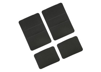 Πατάκι CALIFORNIA universal Λάστιχο 4τεμ. 45x65 cm + 45x32 cm μαύρο