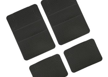 Πατάκι CALIFORNIA universal Λάστιχο 4τεμ. 45x65 cm + 45x32 cm μαύρο