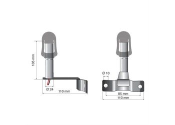 Βάση Στήριξης Φάρου FIX-7 85mm