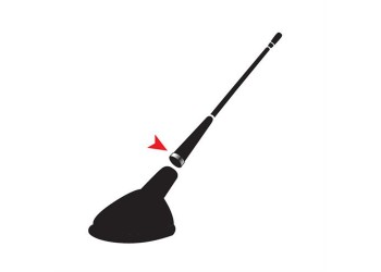 Κεραία Οροφής Μαύρη MULTI-FIT SYSTEM 41cm