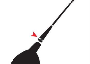 Κεραία Οροφής Μαύρη MULTI-FIT SYSTEM 41cm