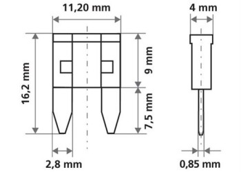 Ασφάλειες Mίνι 7.5A 12/24V SMART-LED 6τεμ.