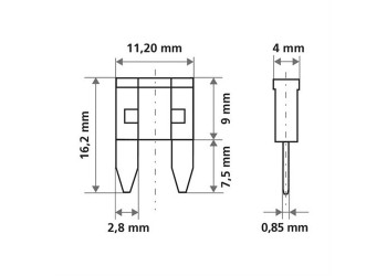 Ασφάλειες Μινι σε Καρτέλα 10τεμ. SMART-LED