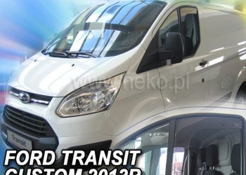 ΑΝΕΜΟΘΡΑΥΣΤΕΣ ΓΙΑ FORD TRANSIT CUSTOM 2D/4D 2012+ ΖΕΥΓΑΡΙ  VAN ΑΠΟ ΕΥΚΑΜΠΤΟ ΦΙΜΕ ΠΛΑΣΤΙΚΟ HEKO - 2 ΤΕΜ.