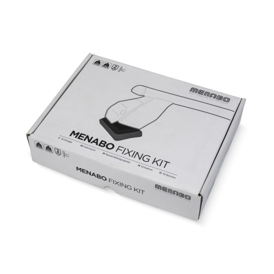 MENABO DLKIT100G KIT TYPE G ΑΚΡΑ (ΠΟΔΙΑ) ΓΙΑ ΜΠΑΡΕΣ ΟΡΟΦΗΣ DELTA / OMEGA BLACK / SILVER - 1 ΣΕΤ (16630/MB)