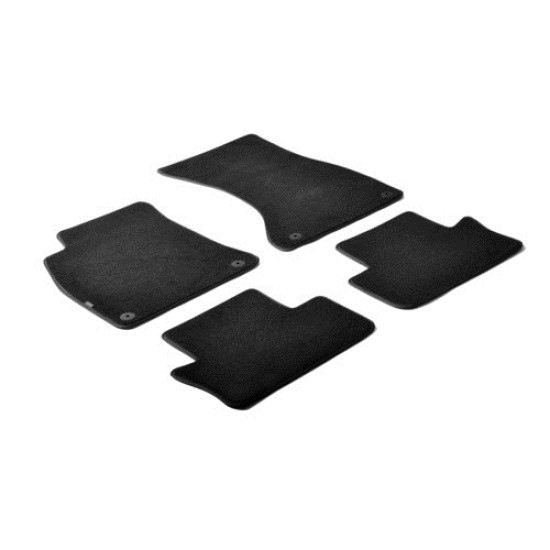 ΠΑΤΑΚΙΑ EXECUTIVE ΜΟΚΕΤΑ ΓΙΑ AUDI A4 4D 01/2001-10/2007 / AUDI A4 CABRIO 05/2002-03/2008 / SEAT EXEO / EXEO ST 4D 05/2009-12/2012 ΣΕ ΜΑΥΡΟ ΧΡΩΜΑ ΜΕ ΚΟΥΜΠΩΜΑΤΑ LAMPA - 4 ΤΕΜ.