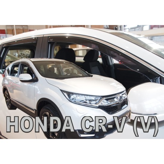 ΑΝΕΜΟΘΡΑΥΣΤΕΣ ΓΙΑ HONDA CR-V 5D 2018+  ΣΕΤ ΑΥΤΟΚΙΝΗΤΟΥ ΑΠΟ ΕΥΚΑΜΠΤΟ ΦΙΜΕ ΠΛΑΣΤΙΚΟ HEKO - 4 ΤΕΜ.
