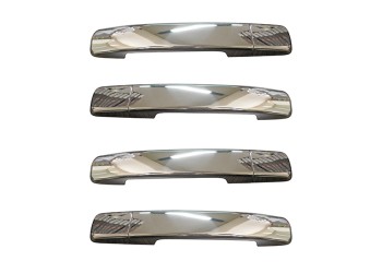 ΧΕΡΟΥΛΙΑ ΠΟΡΤΑΣ ΓΙΑ NISSAN NAVARA D40 06+  ΧΡΩΜΙΟ ΜΕΤΑΛΛΙΚΑ 4ΠΟΡΤΕΣ 4ΤΕΜ