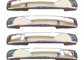 ΧΕΡΟΥΛΙΑ ΠΟΡΤΑΣ ΓΙΑ NISSAN QASHQAI 07-10  ΧΡΩΜΙΟ ΜΕΤΑΛΛΙΚΑ 4ΠΟΡΤΕΣ 4ΤΕΜ (ΤΡΥΠΑ SENSOR)