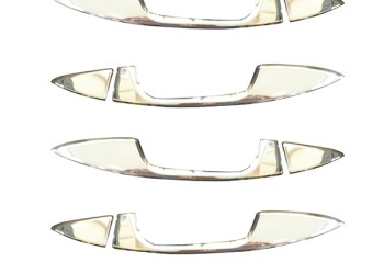 ΧΕΡΟΥΛΙΑ ΠΟΡΤΑΣ ΓΙΑ TOYOTA COROLLA SEDAN 2014+  ΧΡΩΜΙΟ ΜΕΤΑΛΛΙΚΑ 4ΠΟΡΤΕΣ 4ΤΕΜ