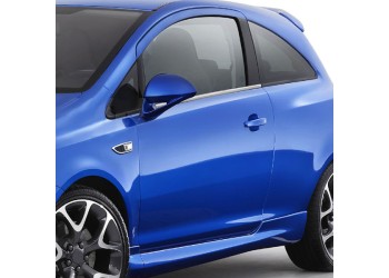 TRIM ΜΑΡΚΕ ΠΑΡΑΘΥΡΩΝ ΑΥΤΟΚΟΛΛΗΤΑ ΧΡΩΜΙΟΥ ΓΙΑ OPEL CORSA D 3D 07-14 2ΤΕΜ.