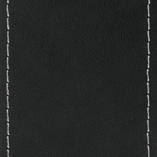 Κάλυμμα Τιμονιού Φορτηγού Ραφτό Δερμάτινο PREMIUM TRUCK 44-46cm μαύρο με ασημί ραφή