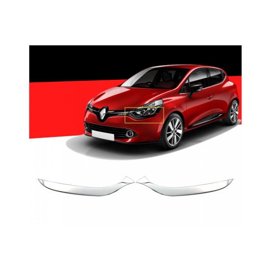 ΜΑΣΚΑΚΙΑ ΦΑΝΑΡΙΩΝ ΓΙΑ RENAULT CLIO 5D 2012+  ΚΑΤΩ ΧΡΩΜΙΟ ΜΕΤΑΛΛΙΚΑ 2ΤΕΜ.