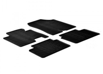 ΜΑΡΚΕ ΠΑΤΑΚΙΑ ΣΕ ΣΚΑΦΗ ΛΑΣΤΙΧΟ ΓΙΑ HYUNDAI I30 2012-2017 / KIA CEED 2012-2018 SUMISURA ΣΕ ΜΑΥΡΟ ΧΡΩΜΑ ME ΚΟΥΜΠΩΜΑΤΑ LAMPA - 4 ΤΕΜ.