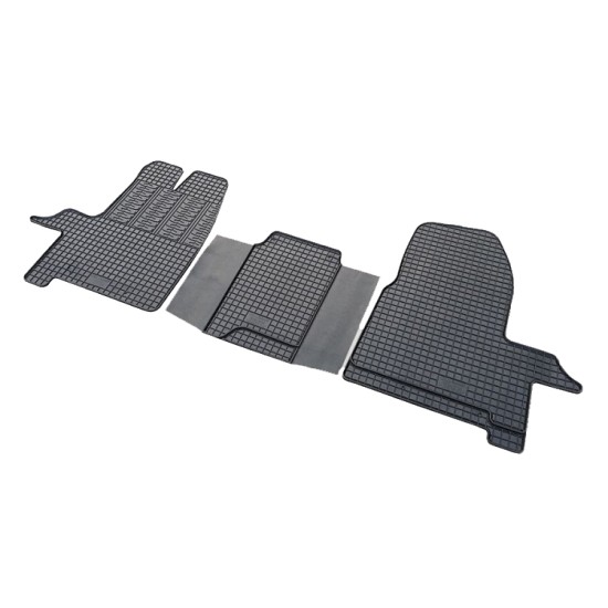 Cik - ΜΑΡΚΕ ΠΑΤΑΚΙΑ ΣΕ ΣΚΑΦΗ ΛΑΣΤΙΧΟ ΓΙΑ FORD TRANSIT 2/3ΘΕΣΙΟ 2014+ / TOURNEO CUSTOM 2/3ΘΕΣΙΟ 2012+ (1Η ΣΕΙΡΑ ΚΑΘΙΣΜΑΤΩΝ) ΣΕ ΜΑΥΡΟ ΧΡΩΜΑ ΧΩΡΙΣ ΚΟΥΜΠΩΜΑΤΑ - 3 ΤΕΜ. (RM.FO.0001/CK)