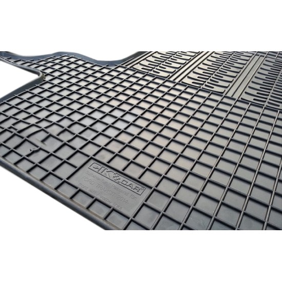 Cik - ΜΑΡΚΕ ΠΑΤΑΚΙΑ ΣΕ ΣΚΑΦΗ ΛΑΣΤΙΧΟ ΓΙΑ FORD TRANSIT 2/3ΘΕΣΙΟ 2014+ / TOURNEO CUSTOM 2/3ΘΕΣΙΟ 2012+ (1Η ΣΕΙΡΑ ΚΑΘΙΣΜΑΤΩΝ) ΣΕ ΜΑΥΡΟ ΧΡΩΜΑ ΧΩΡΙΣ ΚΟΥΜΠΩΜΑΤΑ - 3 ΤΕΜ. (RM.FO.0001/CK)