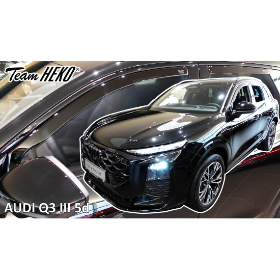 Heko - Ανεμοθραύστες Παραθύρων Για Audi Q3 (F3) III 2025 > 5πορτο υλικό Acrylic Χρώμα Φιμέ - 4 τεμ. (ΑΝΕΜ.SET20204)