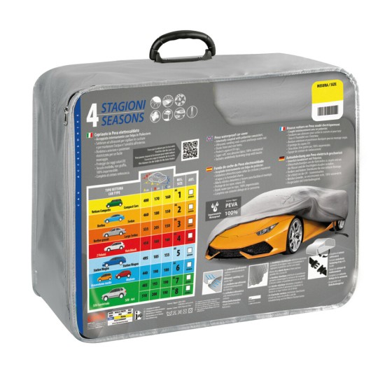 Lampa 4 Seasons AG-1 Κουκούλα Αυτοκινήτου Αδιάβροχη με απαλή εσωτερική επένδυση από 100% PEVA Μη Τοξικό Βινύλιο με διαστάσεις: 400x170x160 cm - 1 τεμ. (L2045.5)