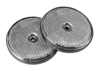 ΑΝΤΑΝΑΚΛΑΣΤΙΚΑ ΛΕΥΚΑ EURO-NORM ΣΤΡΟΓΓΥΛΑ ΜΕ ΒΙΔΑ 65mm 2ΤΕΜ