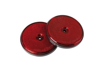 ΑΝΤΑΝΑΚΛΑΣΤΙΚΑ ΚΟΚΚΙΝΑ EURO-NORM ΣΤΡΟΓΓΥΛΑ ΜΕ ΒΙΔΑ 65mm 2ΤΕΜ