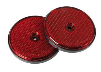 ΑΝΤΑΝΑΚΛΑΣΤΙΚΑ ΚΟΚΚΙΝΑ EURO-NORM ΣΤΡΟΓΓΥΛΑ ΜΕ ΒΙΔΑ 65mm 2ΤΕΜ