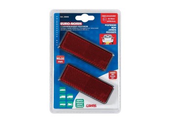 ΑΝΤΑΝΑΚΛΑΣΤΙΚΑ ΚΟΚΚΙΝΑ EURO-NORM 90x35mm 2ΤΕΜ