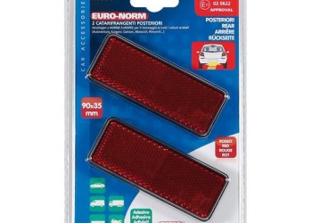 ΑΝΤΑΝΑΚΛΑΣΤΙΚΑ ΚΟΚΚΙΝΑ EURO-NORM 90x35mm 2ΤΕΜ