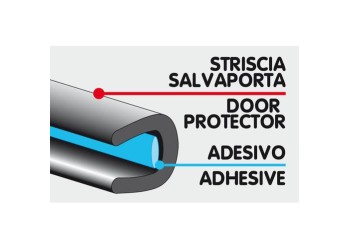 ΠΡΟΣΤΑΤΕΥΤΙΚΑ ΛΑΣΤΙΧΑ ΠΟΡΤΑΣ ΑΥΤΟΚΟΛΛΗΤΑ 650mm 100ΤΕΜ. (60 ΜΑΥΡΑ+40 ΔΙΑΦΑΝΑ)