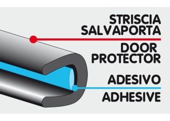 ΠΡΟΣΤΑΤΕΥΤΙΚΑ ΛΑΣΤΙΧΑ ΠΟΡΤΑΣ ΑΥΤΟΚΟΛΛΗΤΑ 650mm 100ΤΕΜ. (60 ΜΑΥΡΑ+40 ΔΙΑΦΑΝΑ)