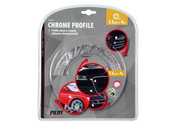 ΑΥΤΟΚΟΛΛΗΤΟ TRIM ΧΡΩΜΙΟ ΕΠΙΠΕΔΟ ΓΙΑ ΠΟΡΤΕΣ, ΓΡΙΛΙΕΣ, ΠΡΟΦΥΛΑΚΤΗΡΕΣ, ΠΛΑΙΝΑ ΠΑΧΟΣ 3,5MM ΜΗΚΟΣ 4M