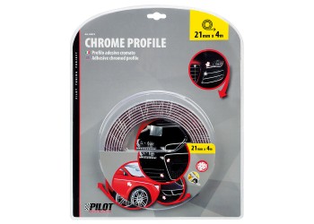 ΑΥΤΟΚΟΛΛΗΤΟ TRIM ΧΡΩΜΙΟ ΕΠΙΠΕΔΟ ΓΙΑ ΠΟΡΤΕΣ, ΓΡΙΛΙΕΣ, ΠΡΟΦΥΛΑΚΤΗΡΕΣ, ΠΛΑΙΝΑ ΠΑΧΟΣ 21MM ΜΗΚΟΣ 4M