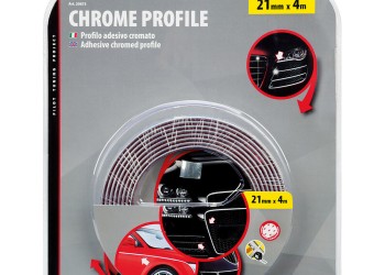 ΑΥΤΟΚΟΛΛΗΤΟ TRIM ΧΡΩΜΙΟ ΕΠΙΠΕΔΟ ΓΙΑ ΠΟΡΤΕΣ, ΓΡΙΛΙΕΣ, ΠΡΟΦΥΛΑΚΤΗΡΕΣ, ΠΛΑΙΝΑ ΠΑΧΟΣ 21MM ΜΗΚΟΣ 4M