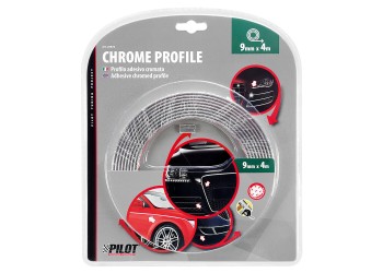 ΑΥΤΟΚΟΛΛΗΤΟ TRIM ΧΡΩΜΙΟ ΕΠΙΠΕΔΟ ΓΙΑ ΠΟΡΤΕΣ, ΓΡΙΛΙΕΣ, ΠΡΟΦΥΛΑΚΤΗΡΕΣ, ΠΛΑΙΝΑ ΠΑΧΟΣ 9MM ΜΗΚΟΣ 4M