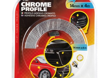 ΑΥΤΟΚΟΛΛΗΤΟ TRIM ΧΡΩΜΙΟ ΕΠΙΠΕΔΟ ΓΙΑ ΠΟΡΤΕΣ, ΓΡΙΛΙΕΣ, ΠΡΟΦΥΛΑΚΤΗΡΕΣ, ΠΛΑΙΝΑ ΠΑΧΟΣ 14MM ΜΗΚΟΣ 4M