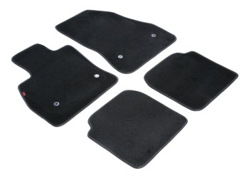 ΜΑΡΚΕ ΠΑΤΑΚΙΑ EXECUTIVE ΜΟΚΕΤΑ ΓΙΑ FIAT 500L 09/2012-05/2017 ΣΕ ΜΑΥΡΟ ΧΡΩΜΑ ME ΚΟΥΜΠΩΜΑΤΑ LAMPA - 4 ΤΕΜ.