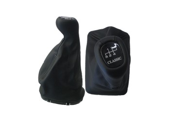 Πόμολο Ταχυτήτων με Φούσκα Δερματίνη Μαρκέ για MERCEDES E-KLAS W210 1995+ ΕΚΔΟΣΗ CLASSIC