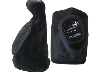 Πόμολο Ταχυτήτων με Φούσκα Δερματίνη Μαρκέ για MERCEDES E-KLAS W210 1995+ ΕΚΔΟΣΗ CLASSIC