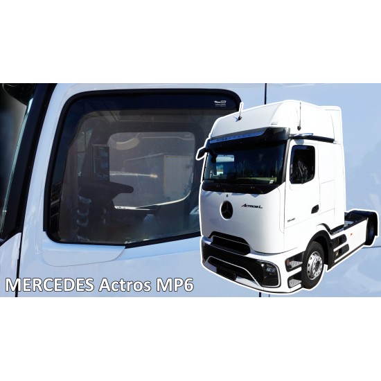 Heko - Ανεμοθραύστες Παραθύρων Για Mercedes Benz Actros MP6 2025 > 2πορτο υλικό Acrylic Χρώμα Φιμέ - 2 τεμ. (ΑΝΕΜ.23658/TRUCK)