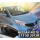 ΑΝΕΜΟΘΡΑΥΣΤΕΣ ΓΙΑ NISSAN NOTE E12 5D 2013+ ΖΕΥΓΑΡΙ ΑΠΟ ΕΥΚΑΜΠΤΟ ΦΙΜΕ ΠΛΑΣΤΙΚΟ HEKO - 2 ΤΕΜ.