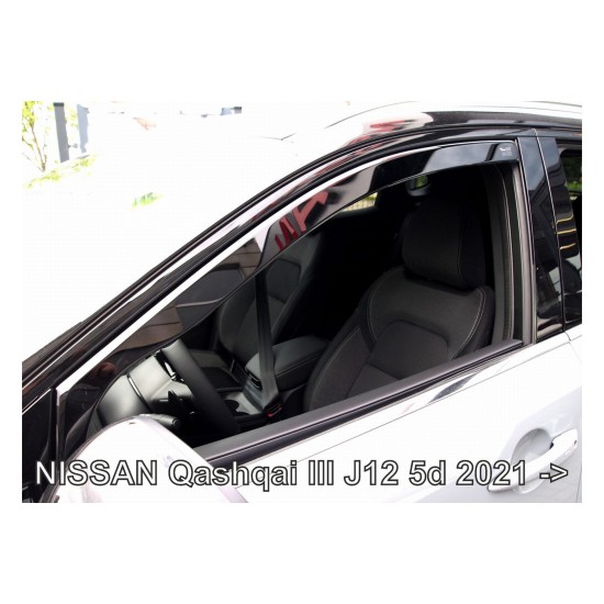 ΑΝΕΜΟΘΡΑΥΣΤΕΣ ΓΙΑ NISSAN QASHQAI J12 5D 2021+ ΖΕΥΓΑΡΙ ΑΠΟ ΕΥΚΑΜΠΤΟ ΦΙΜΕ ΠΛΑΣΤΙΚΟ HEKO - 2 ΤΕΜ.