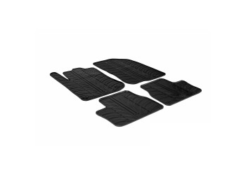 ΜΑΡΚΕ ΠΑΤΑΚΙΑ ΣΕ ΣΚΑΦΗ ΛΑΣΤΙΧΟ ΓΙΑ PEUGEOT 2008 06/2013-2019 SUMISURA ΣΕ ΜΑΥΡΟ ΧΡΩΜΑ ME ΚΟΥΜΠΩΜΑΤΑ LAMPA - 4 ΤΕΜ.