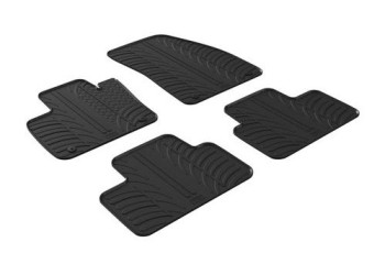 ΜΑΡΚΕ ΠΑΤΑΚΙΑ ΣΕ ΣΚΑΦΗ ΛΑΣΤΙΧΟ ΓΙΑ FIAT PANDA 02/2012-20/2020 / FIAT PANDA CITY CROSS 10/2014+ SUMISURA ΣΕ ΜΑΥΡΟ ΧΡΩΜΑ ΜΕ 1 ΚΟΥΜΠΩΜΑ LAMPA - 4 ΤΕΜ.