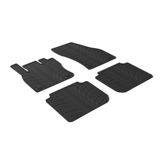 LAMPA - ΠΑΤΑΚΙΑ ΑΥΤΟΚΙΝΗΤΟΥ ΑΠΟ ΛΑΣΤΙΧΟ ΓΙΑ SKODA KODIAQ 5D 04/2017+ ΣΕ ΜΑΥΡΟ ΧΡΩΜΑ ME ΚΟΥΜΠΩΜΑΤΑ - 4 ΤΕΜ.