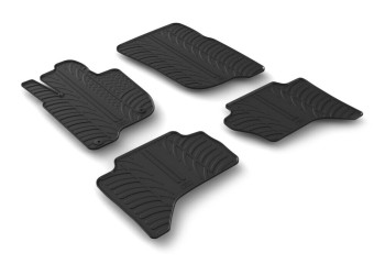 ΜΑΡΚΕ ΠΑΤΑΚΙΑ ΣΕ ΣΚΑΦΗ ΛΑΣΤΙΧΟ ΓΙΑ FIAT FULLBACK EXTRA CAB / DOUBLE CAB 09/2016+ / MITSUBISHI L200 CLUB CAB / DOUBLE 09/2015+ SUMISURA ΣΕ ΜΑΥΡΟ ΧΡΩΜΑ ME ΚΟΥΜΠΩΜΑΤΑ LAMPA - 4 ΤΕΜ.