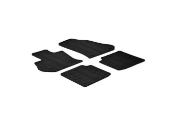 ΜΑΡΚΕ ΠΑΤΑΚΙΑ ΣΕ ΣΚΑΦΗ ΛΑΣΤΙΧΟ ΓΙΑ FIAT 500L 09/2012-05/2017 SUMISURA ΣΕ ΜΑΥΡΟ ΧΡΩΜΑ ME ΚΟΥΜΠΩΜΑΤΑ LAMPA - 4 ΤΕΜ.