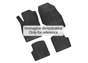 ΜΑΡΚΕ ΠΑΤΑΚΙΑ ΣΕ ΣΚΑΦΗ ΛΑΣΤΙΧΟ ΓΙΑ FIAT 500X 02/2015+ / JEEP RENEGADE 09/2014+ SUMISURA ΣΕ ΜΑΥΡΟ ΧΡΩΜΑ ME ΚΟΥΜΠΩΜΑΤΑ LAMPA - 4 ΤΕΜ.