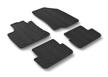 ΜΑΡΚΕ ΠΑΤΑΚΙΑ ΣΕ ΣΚΑΦΗ ΛΑΣΤΙΧΟ ΓΙΑ DACIA SANDERO / STEPWAY 02/2021+ SUMISURA ΣΕ ΜΑΥΡΟ ΧΡΩΜΑ ME ΚΟΥΜΠΩΜΑΤΑ LAMPA - 4 ΤΕΜ.