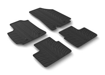 ΜΑΡΚΕ ΠΑΤΑΚΙΑ ΣΕ ΣΚΑΦΗ ΛΑΣΤΙΧΟ ΓΙΑ RENAULT ARKANA 04/2021+ SUMISURA ΣΕ ΜΑΥΡΟ ΧΡΩΜΑ ME ΚΟΥΜΠΩΜΑΤΑ LAMPA - 4 ΤΕΜ.