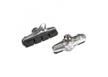 ΤΑΚΑΚΙΑ ΦΡΕΝΩΝ ΠΟΔΗΛΑΤΟΥ (RACING BIKE) PREMIUM 55mm PF-15  ΜΑΥΡΟ/ΧΡΩΜΙΟ 2ΤΕΜ.