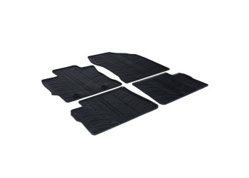 ΜΑΡΚΕ ΠΑΤΑΚΙΑ ΣΕ ΣΚΑΦΗ ΛΑΣΤΙΧΟ ΓΙΑ TOYOTA AURIS 5D/TOURING SPORTS 12/2012-03/2019 SUMISURA ΣΕ ΜΑΥΡΟ ΧΡΩΜΑ ME ΚΟΥΜΠΩΜΑΤΑ LAMPA - 4 ΤΕΜ.